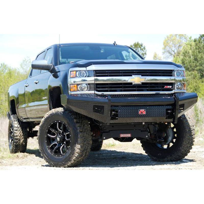 Fab Fours CH05-S1361-1 Black Steel Front Bumper for Chevy Silverado 2500HD/3500 2003-2006