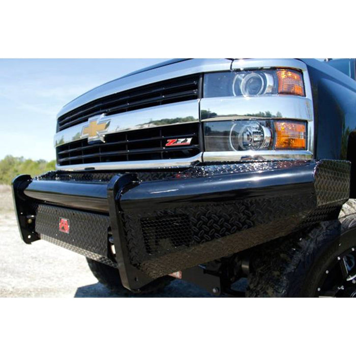 Fab Fours CH05-S1361-1 Black Steel Front Bumper for Chevy Silverado 2500HD/3500 2003-2006