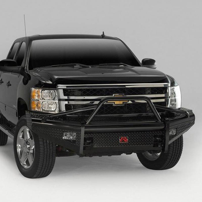 Fab Fours CH05-S1362-1 Black Steel Front Bumper w/ Pre-Runner Guard for Chevy Silverado 2500HD/3500 2003-2006