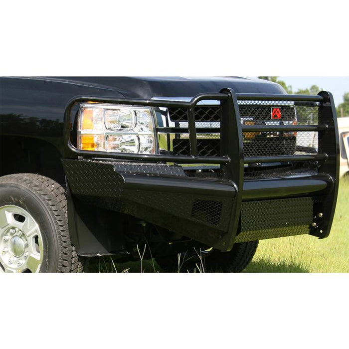 Fab Fours CH11-S2760-1 Black Steel Front Bumper w/ Grille Guard for Chevy Silverado 2500HD/3500 2011-2014