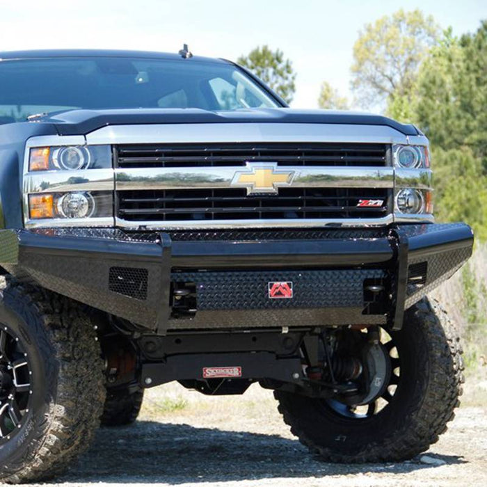 Fab Fours CH11-S2761-1 Black Steel Front Bumper for Chevy Silverado 2500HD/3500 2011-2014