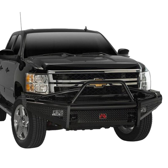 Fab Fours CH11-S2762-1 Black Steel Front Bumper w/ Pre-Runner Guard for Chevy Silverado 2500HD/3500 2011-2014