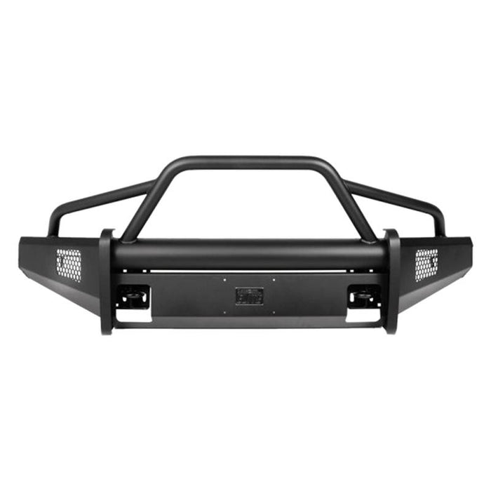 Fab Fours CH05-Q1362-1 Black Steel Elite Smooth Front Bumper w/ Pre-Runner Guard for Chevy Silverado 2500HD/3500 2003-2006