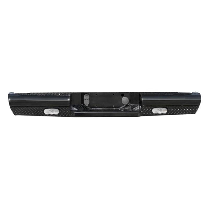 Fab Fours CH99-T1250-1 Black Steel Rear Bumper for Chevy Silverado 2500HD/3500 1999-2007