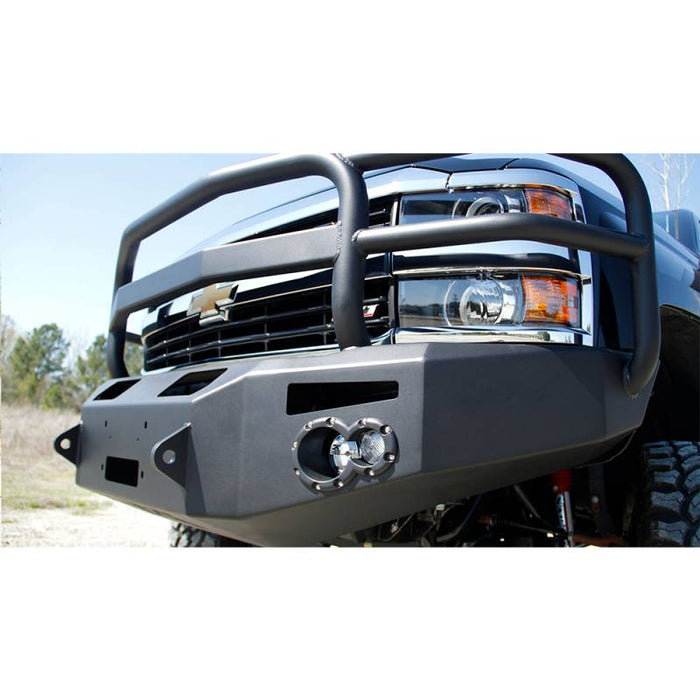 Fab Fours CH14-A3050-1 Premium Winch Front Bumper w/ Grille Guard for Chevy Silverado 2500HD/3500 2015-2019