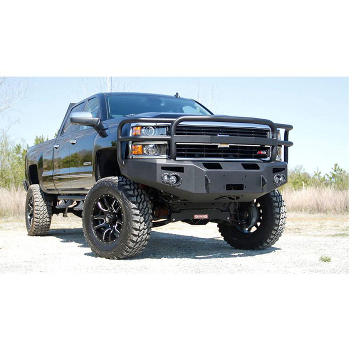 Fab Fours CH14-A3050-1 Premium Winch Front Bumper w/ Grille Guard for Chevy Silverado 2500HD/3500 2015-2019