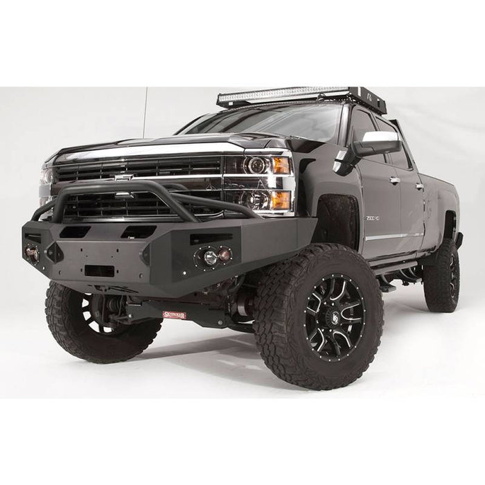 Fab Fours CH14-C3052-1 Premium Winch Front Bumper w/ Pre-Runner Guard for Chevy Silverado 2500HD/3500 2015-2019