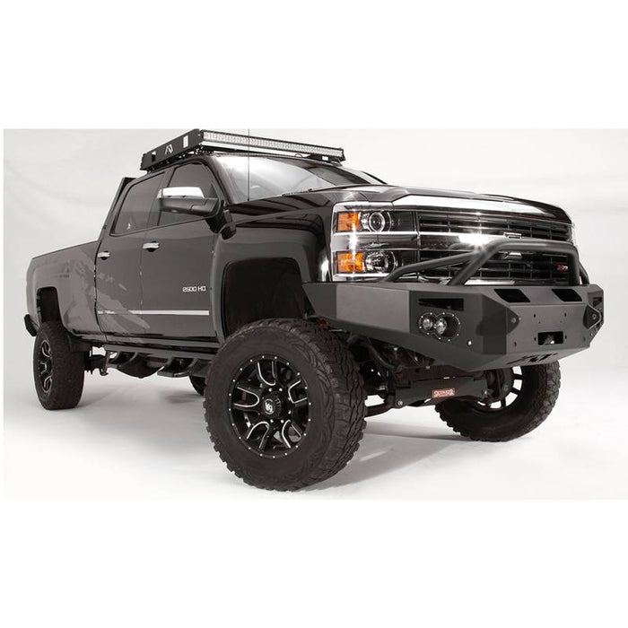 Fab Fours CH14-C3052-1 Premium Winch Front Bumper w/ Pre-Runner Guard for Chevy Silverado 2500HD/3500 2015-2019