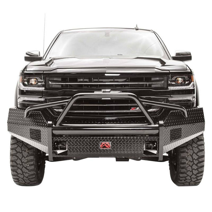 Fab Fours CS16-K3862-1 Black Steel Front Bumper w/ Pre-Runner Guard for Chevy Silverado 1500 2016-2018