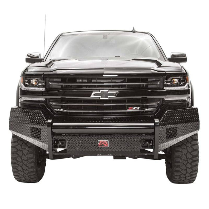 Fab Fours CS16-K3861-1 Black Steel Front Bumper for Chevy Silverado 1500 2016-2018