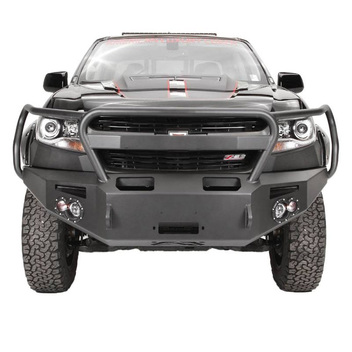 Fab Fours CC15-H3350-1 Premium Winch Front Bumper w/ Grille Guard for Chevy Colorado 2015-2019
