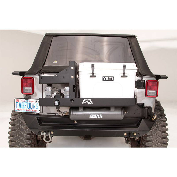 Fab Fours JK2040-1 Air Compressor Yeti Tundra 35 Cooler Mount for Jeep Wrangler JK 2007-2022