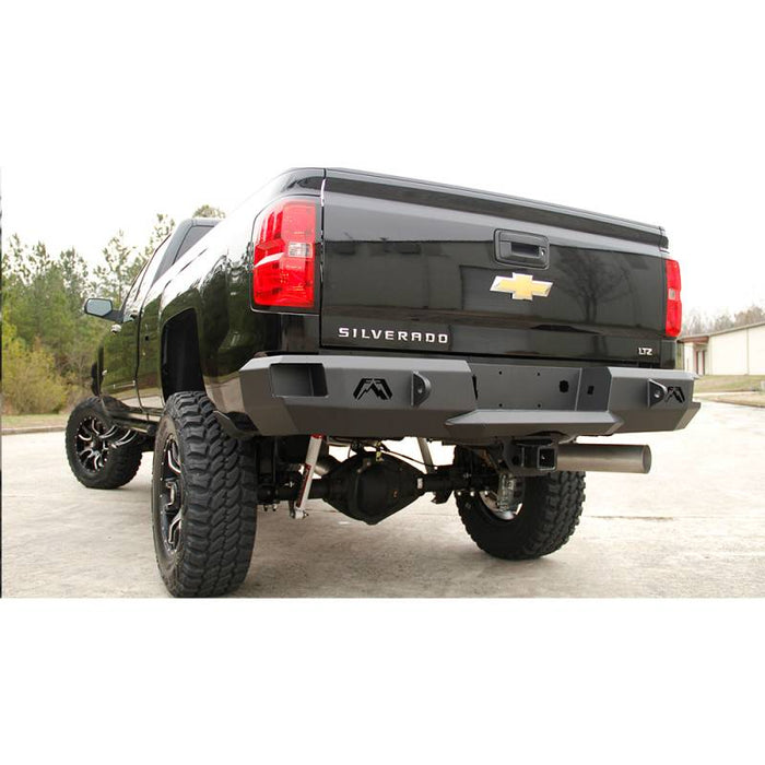 Fab Fours CH14-W3050-1 Premium Rear Bumper w/out Sensors for Chevy Silverado 2500HD/3500 2015-2019