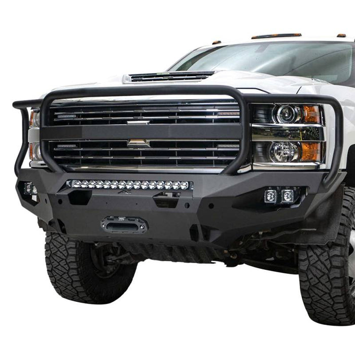 Fab Fours CH15-X2750-1 Matrix Front Bumper w/ Grille Guard for Chevy Silverado 2500HD/3500 2015-2019