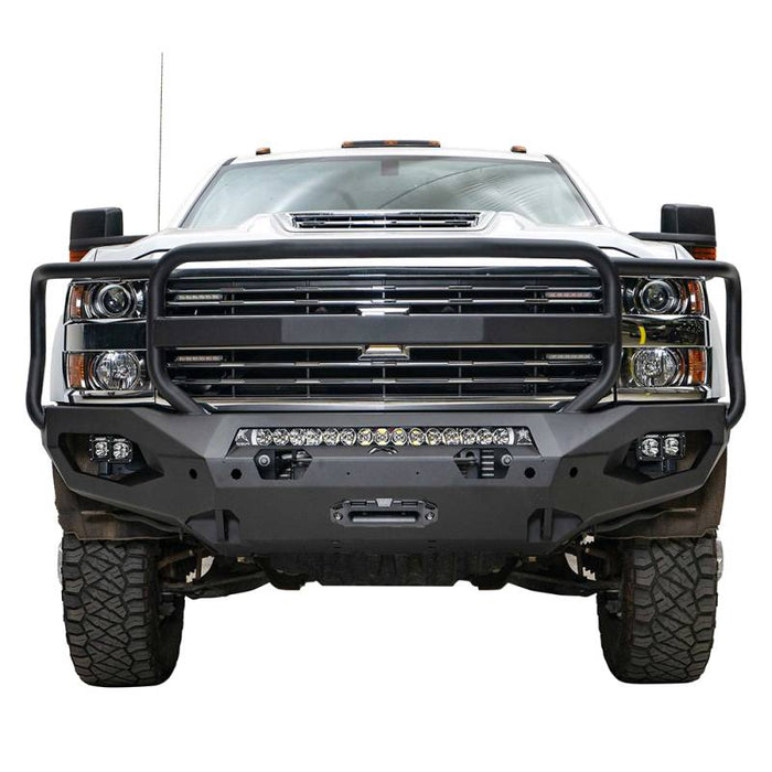 Fab Fours CH15-X2750-1 Matrix Front Bumper w/ Grille Guard for Chevy Silverado 2500HD/3500 2015-2019