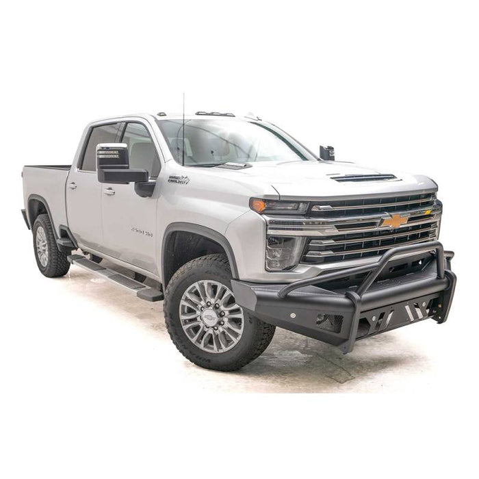 Fab Fours CH20-Q4961-1 Black Steel Elite Smooth Front Bumper for Chevy Silverado 2500HD/3500 2020-2022