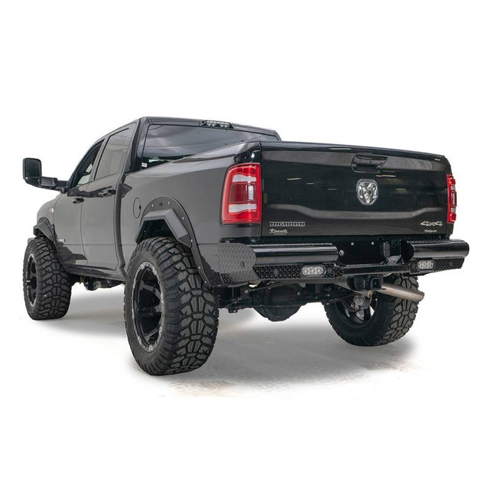 Fab Fours DR19-T4450-1 Dodge Ram 2500/3500 HD 2019-2022 Black Steel Rear Bumper