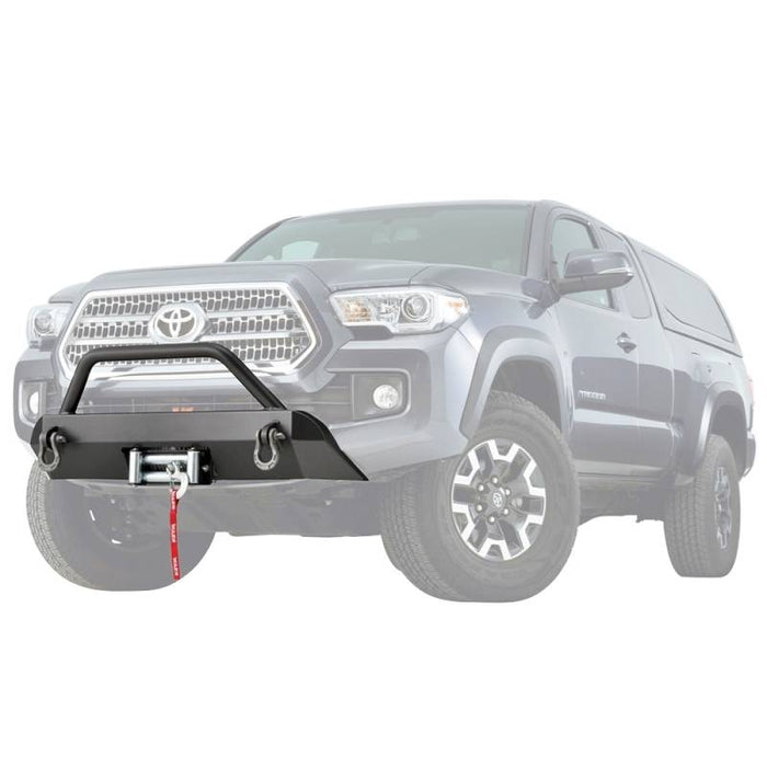 Warn 100044 Semi Hidden Winch Mount Bumper Toyota Tacoma 2016-2021