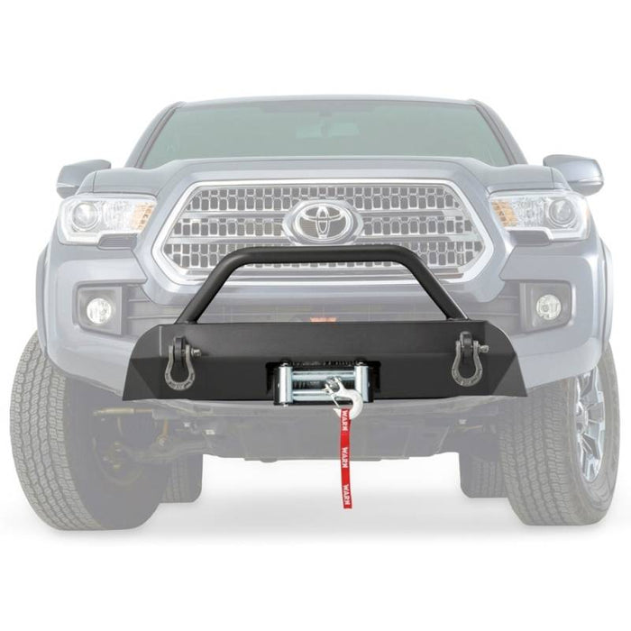 Warn 100044 Semi Hidden Winch Mount Bumper Toyota Tacoma 2016-2021