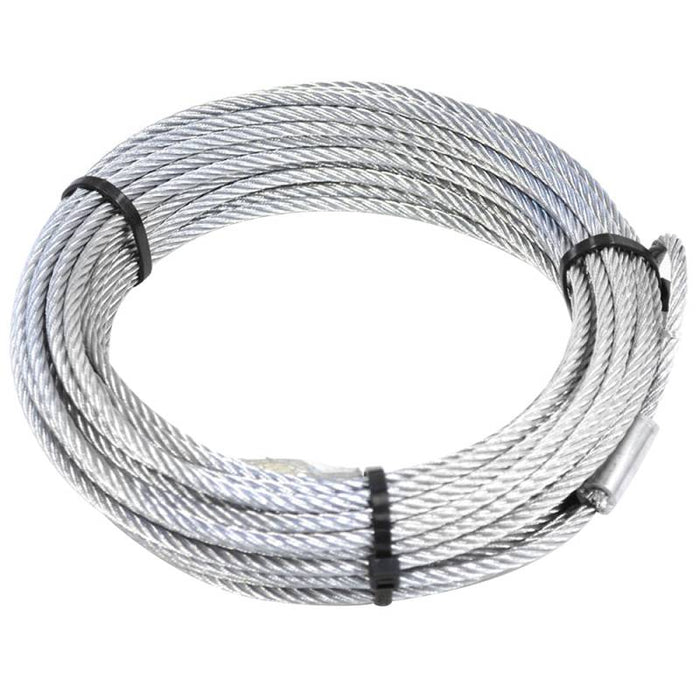 Warn 15236 Wire Rope 3/16"X50' - STEEL WINCH CABLE