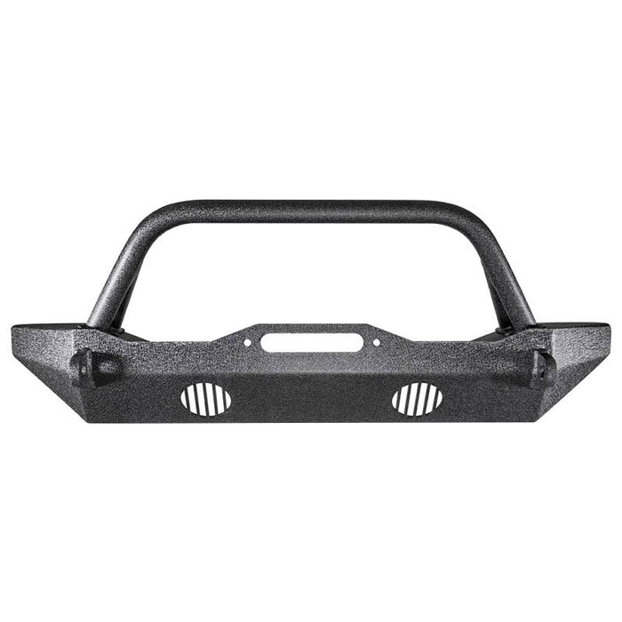 Body Armor JK-19532 Mid-Stubby Winch Front Bumper for Jeep Wrangler JK 2007-2018