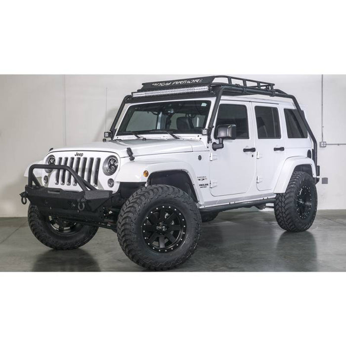 Body Armor JK-19532 Mid-Stubby Winch Front Bumper for Jeep Wrangler JK 2007-2018