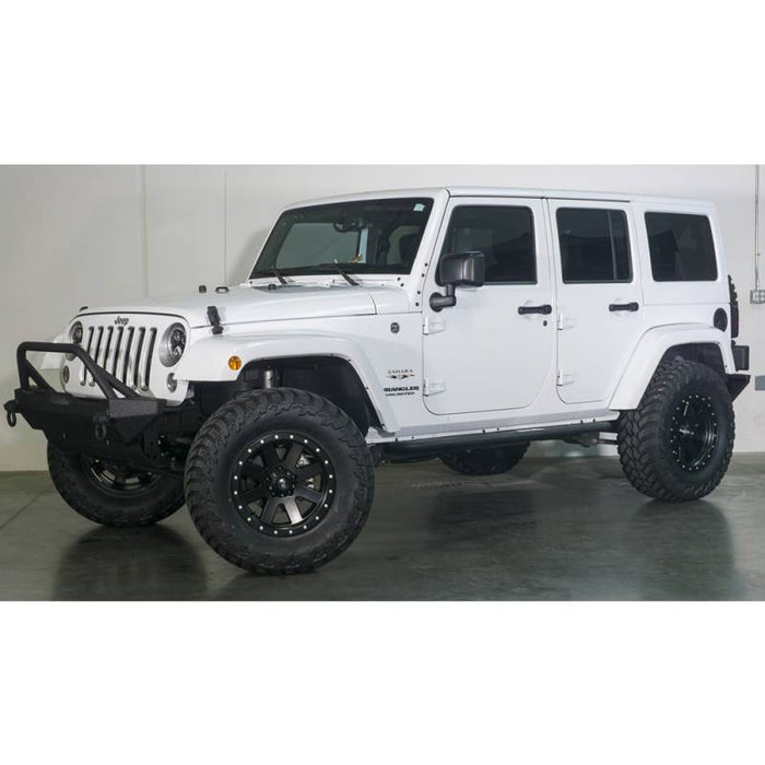 Body Armor JK-19532 Mid-Stubby Winch Front Bumper for Jeep Wrangler JK 2007-2018