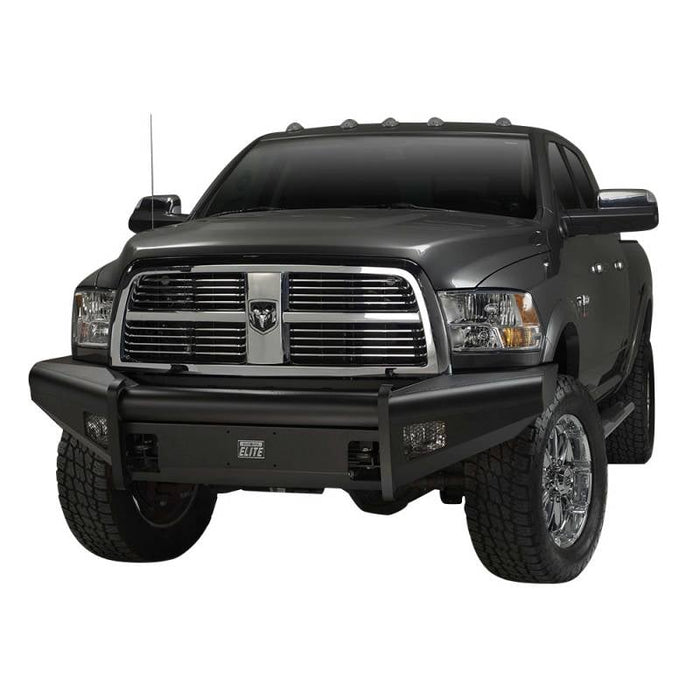 Fab Fours DR19-Q4461-1 Black Steel Elite Front Bumper w/ No Guard for Dodge Ram 2500/3500 2019-2022 New Body Style