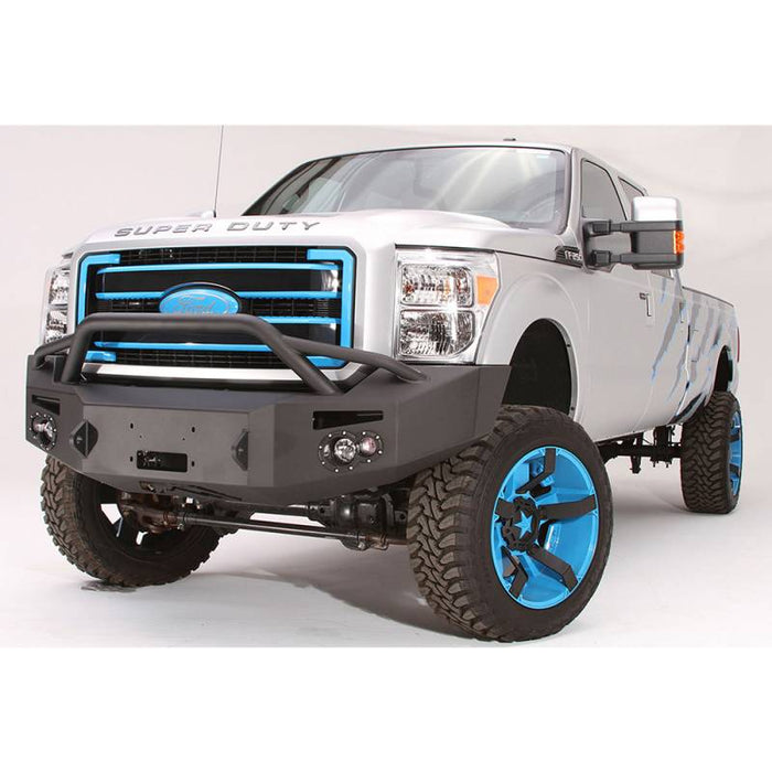 Fab Fours FS11-A2552-1 Ford F250/F350 Superduty 2011-2016 Premium Front Bumper Winch Ready with Pre-Runner Guard