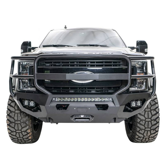 Fab Fours FS17-X4160-1 Matrix Front Bumper w/ Full Grill Guard for Ford F250/F350 2017-2022