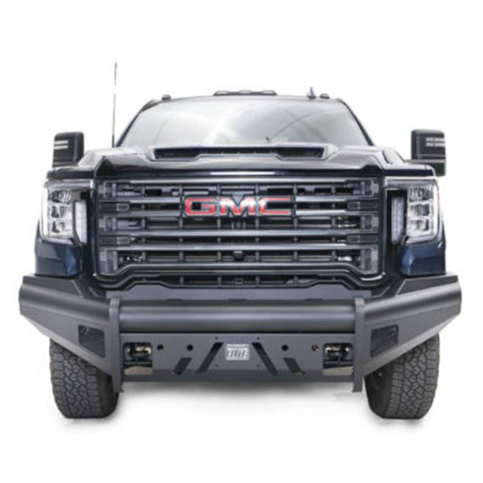 Fab Fours GM20-Q5061-1 Black Steel Elite Front Bumper w/ No Guard for GMC Sierra 2500HD/3500 2020-2022