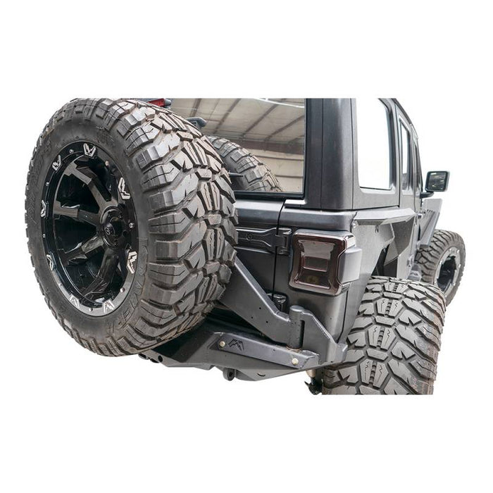 Fab Fours JL18-Y1851T-1 Rear Bumper Tire Carrier for Jeep Wrangler JL 2018-2021