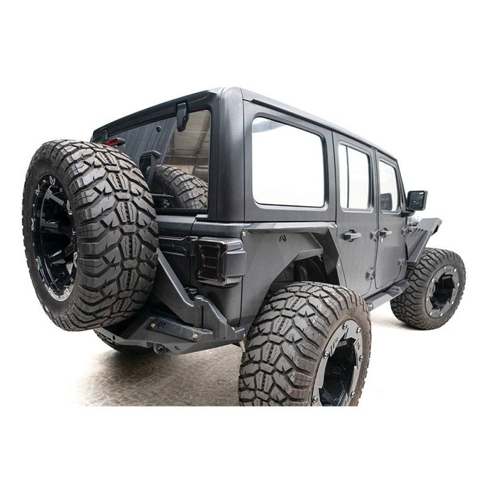 Fab Fours JL18-Y1851T-1 Rear Bumper Tire Carrier for Jeep Wrangler JL 2018-2021