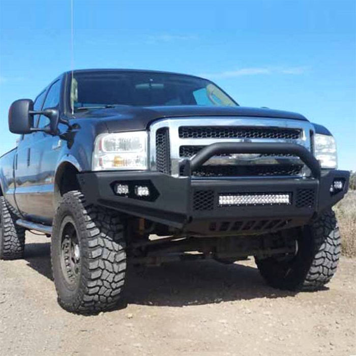 TrailReady 31005 Front Bumper w/ Pre-Runner Guard for Ford F250/F350/F450/F550/Excursion 1999-2004