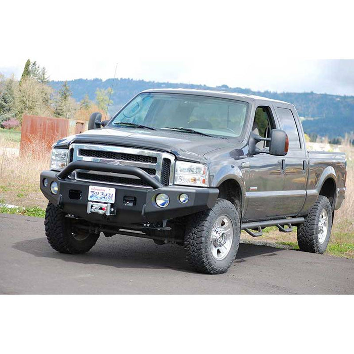 TrailReady 12301P Winch Front Bumper w/ Pre-Runner Guard for Ford F450/F550 2001-2004