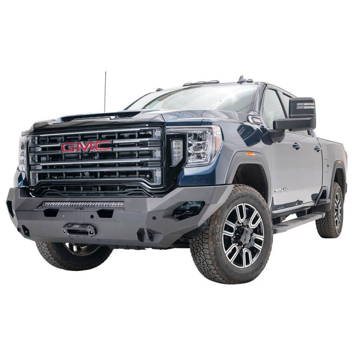 Fab Fours GM20-X5051-B Matrix Front Bumper w/ Sensor Holes for GMC Sierra 2500HD/3500 2020-2022 *BARE STEEL*