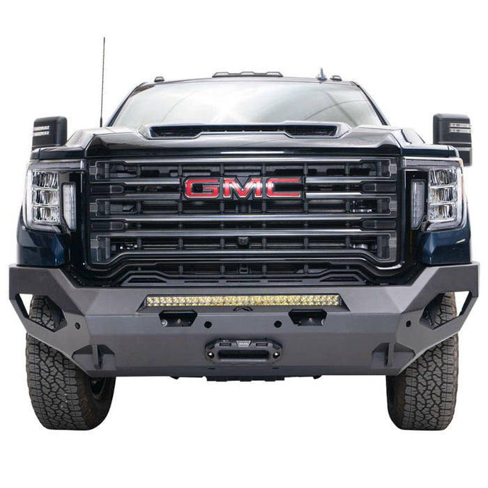 Fab Fours GM20-X5051-B Matrix Front Bumper w/ Sensor Holes for GMC Sierra 2500HD/3500 2020-2022 *BARE STEEL*