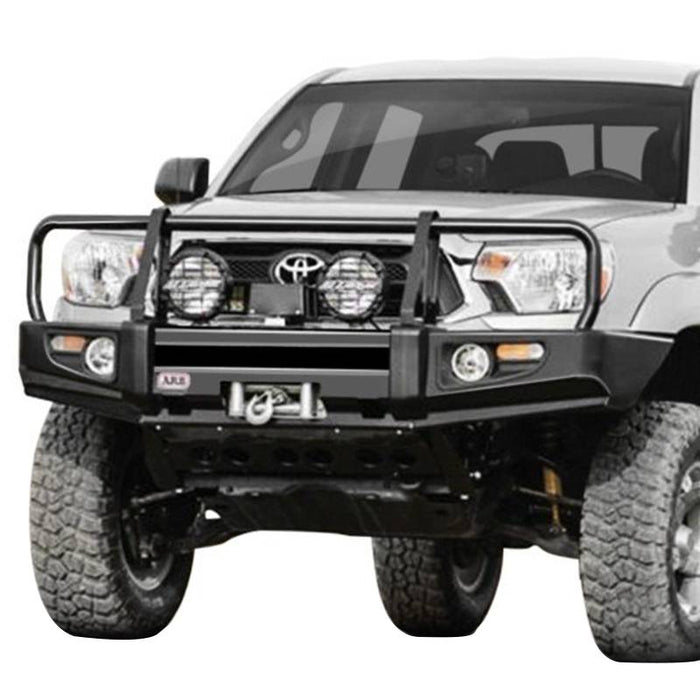 ARB 3423140 Toyota Tacoma 2012-2015 Deluxe Front Bumper Winch Ready with Grille Guard, Black Powder Coat ...