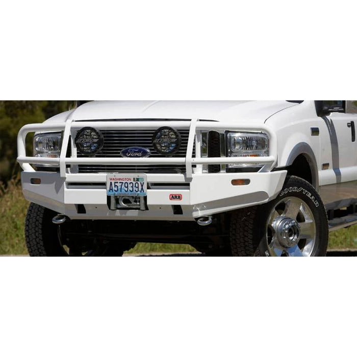 ARB 3436030 Ford F250/F350 Superduty 1999-2004 Deluxe Front Bumper Winch Ready with Grille Guard, Black Powder ...