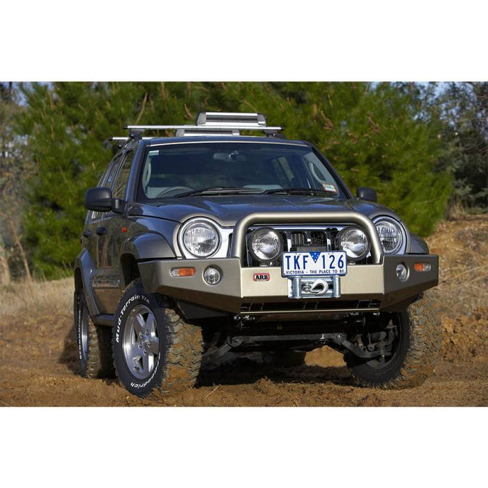 ARB 3450170 Deluxe Winch Front Bumper for Jeep Liberty 2005-2007