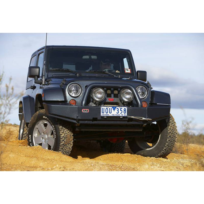 ARB 3450210 Deluxe Winch Front Bumper for Jeep Wrangler JK 2007-2018