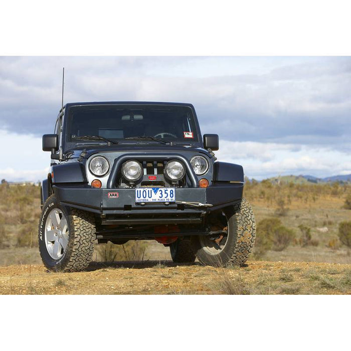 ARB 3450210 Deluxe Winch Front Bumper for Jeep Wrangler JK 2007-2018