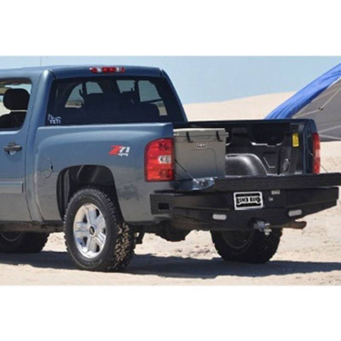 Ranch Hand SBC08HBLSL Sport Rear Bumper w/ Lights and Sensor Holes for GMC Sierra 1500 2007-2013