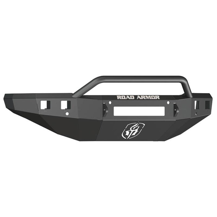 Road Armor 315R4B-NW Stealth Non-Winch Front Bumper w/ Pre-Runner Guard and Square Light Holes for Chevy Silverado 2500HD/3500 2015-2019