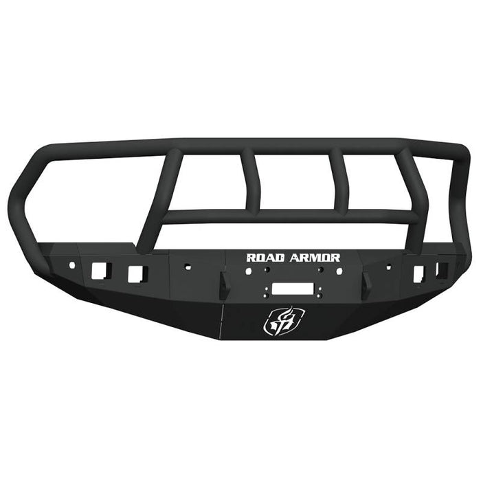 Road Armor 4162F2B Stealth Winch Front Bumper w/ Titan II Guard and Sensor Holes for Dodge Ram 2500/3500 2016-2018