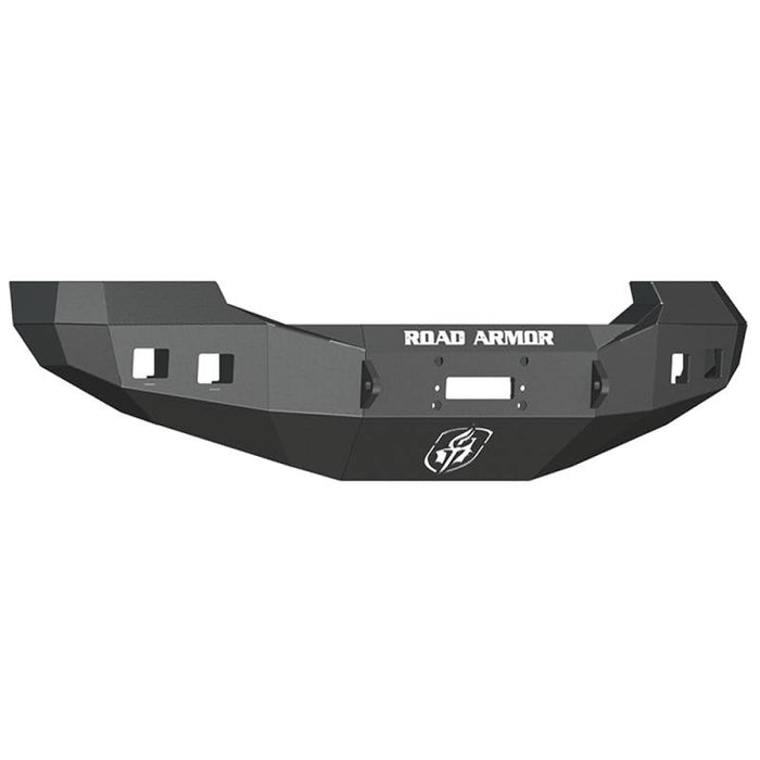 Road Armor 605R0B Stealth Winch Front Bumper w/ Square Light Holes for Ford F250/F350/F450/Excursion 2005-2007