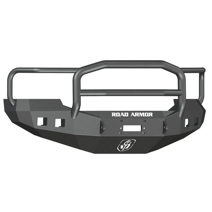 Road Armor 605R5B Stealth Winch Front Bumper w/ Lonestar Guard and Square Light Holes for Ford F250/F350/F450/Excursion 2005-2007