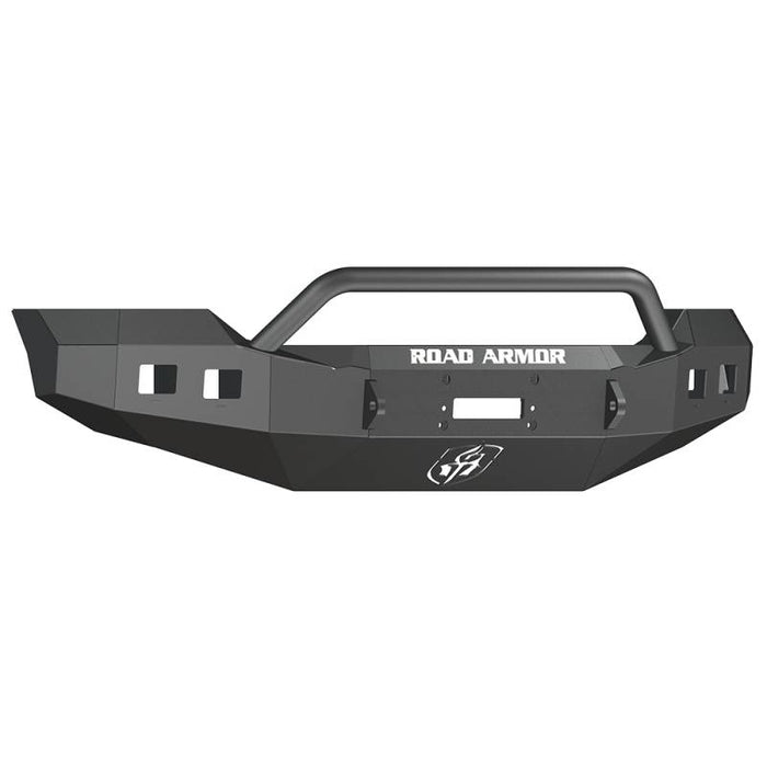 Road Armor 611R4B Stealth Winch Front Bumper w/ Pre-Runner Guard and Square Light Holes for Ford F250/F350 2011-2016