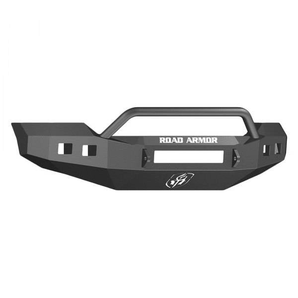 Road Armor 611R4B-NW Stealth Non-Winch Front Bumper w/ Pre-Runner Guard and Square Light Holes for Ford F250/F350 2011-2016