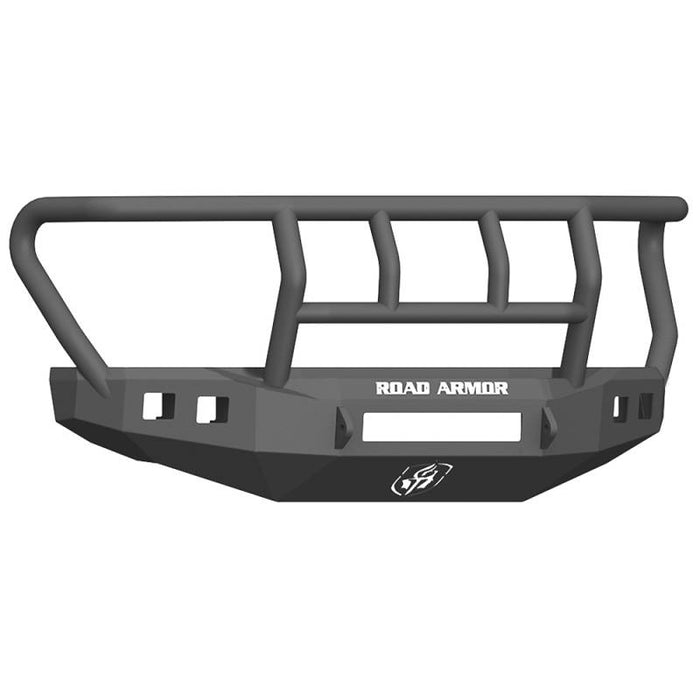 Road Armor 617F2B-NW Stealth Non-Winch Front Bumper w/ Titan II Guard and Square Light Holes for Ford F250/F350 2017-2022